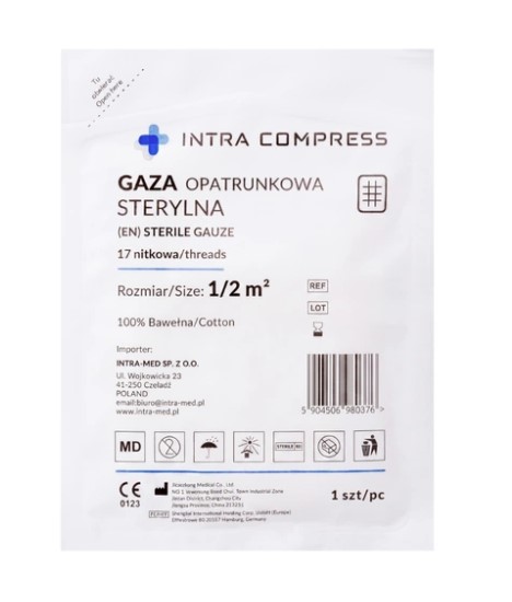 Sterilní gáza 17N 1/2m2 1ks - Obrázek 2