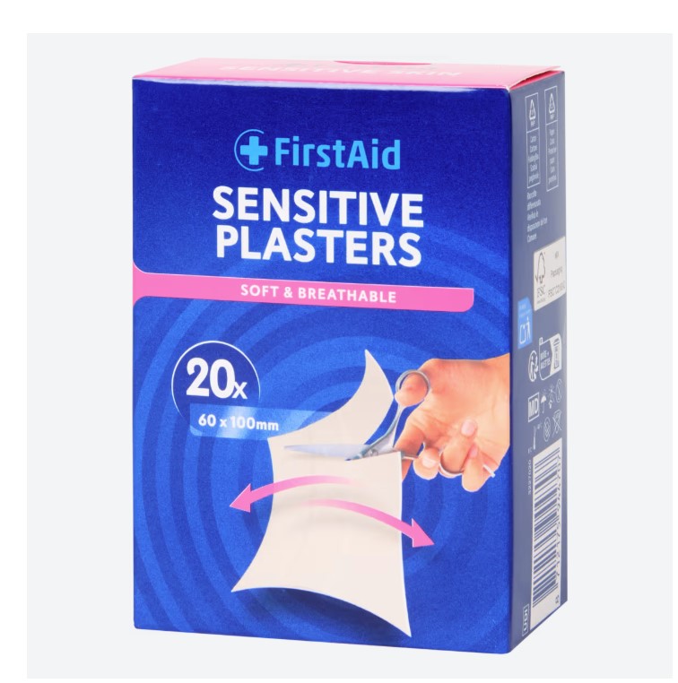 PRVNÍ POMOC Sada citlivých náplastí 30 dílů.