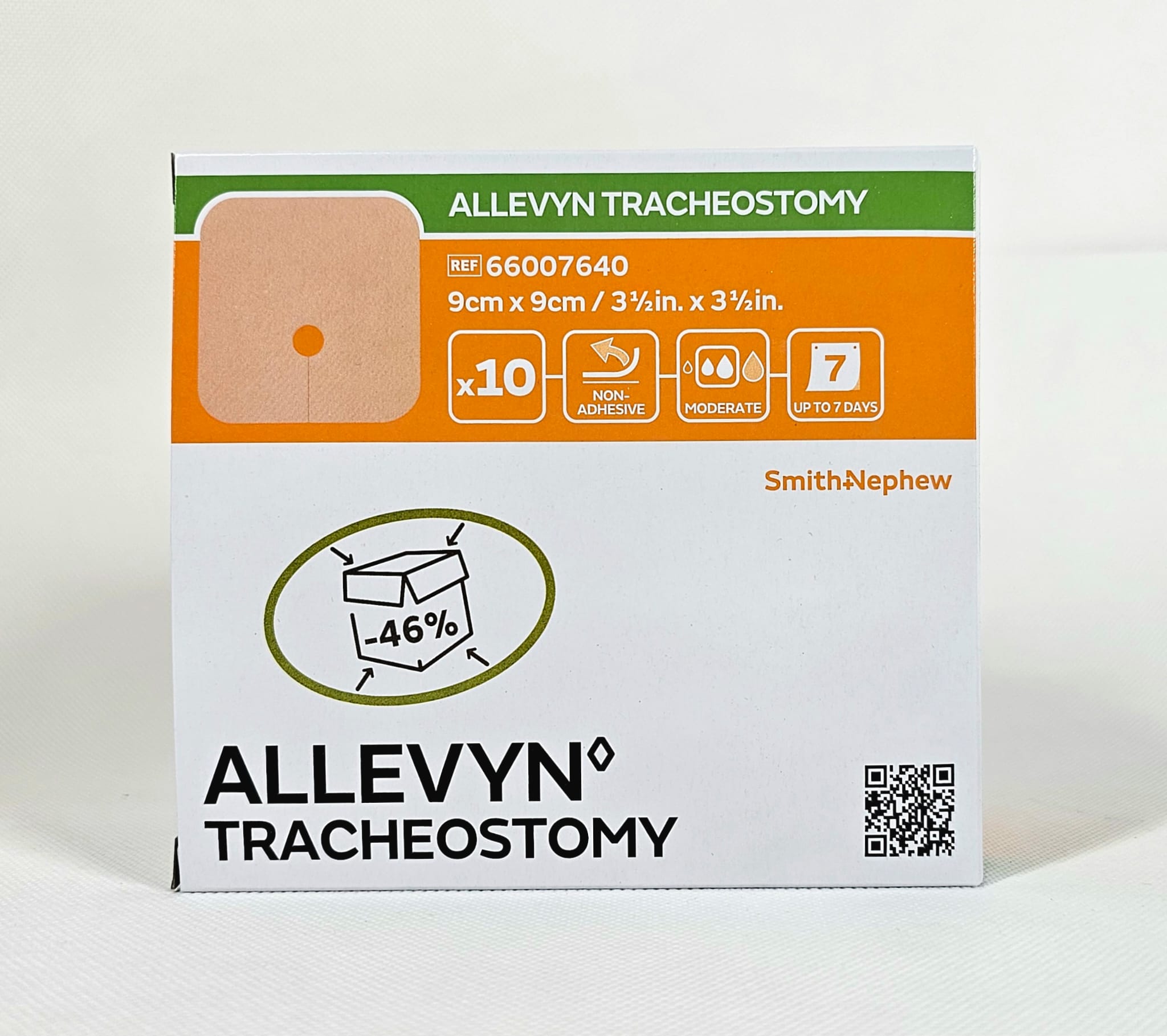 Allevyn tracheostomie 9* 9cm 1ks obvaz na tracheostomickou rourku