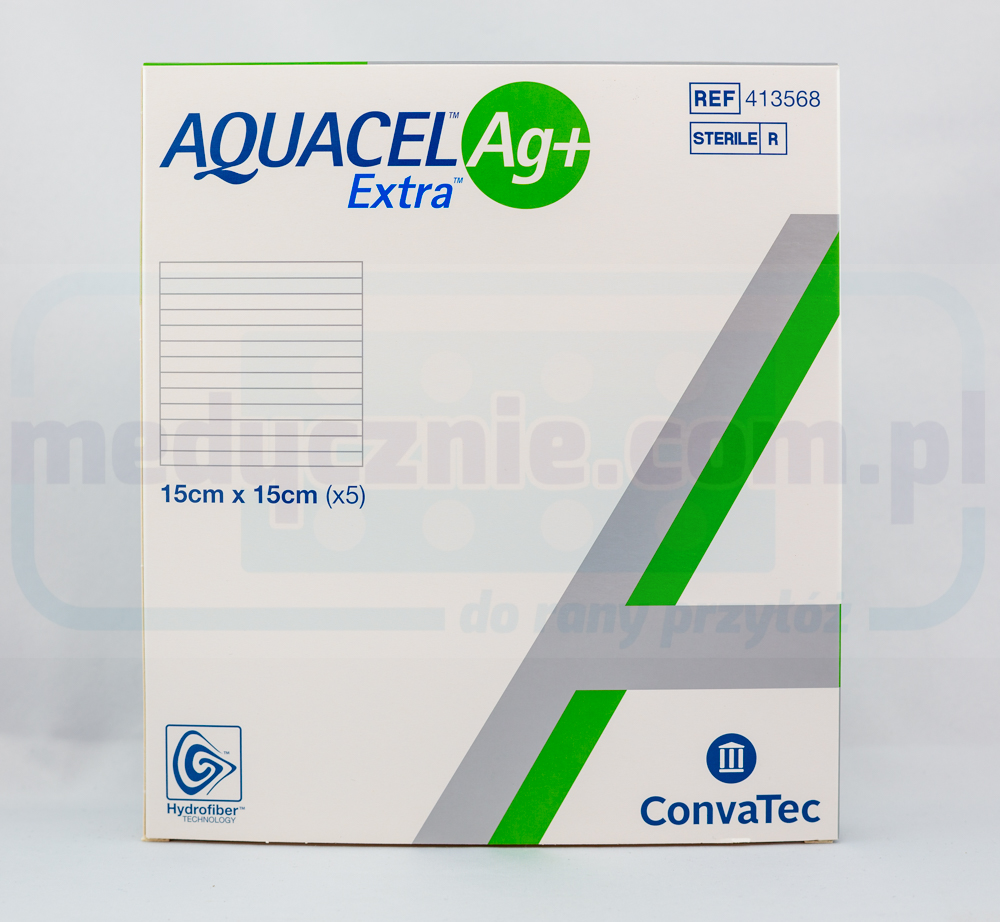 Aquacel Ag Plus Extra 15*15cm obvaz se stříbrem 1ks