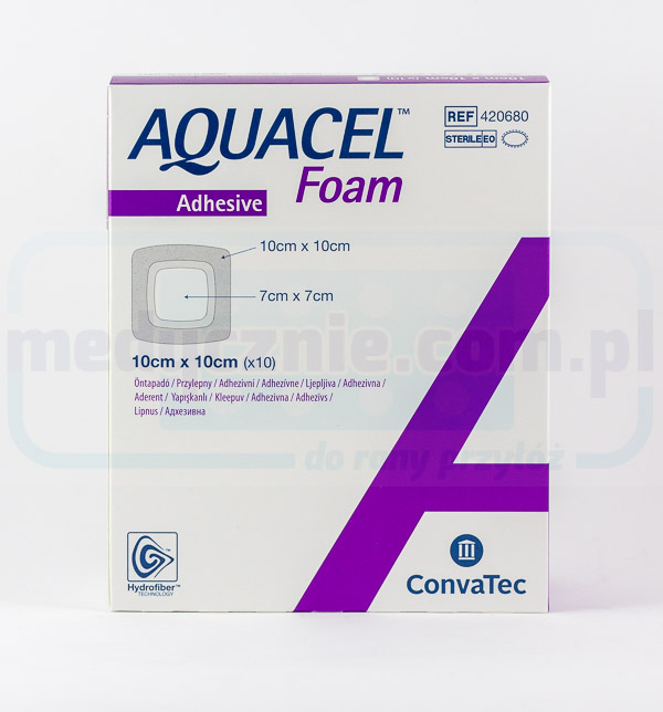 Aquacel pěnové lepidlo 10*10cm vícevrstvý pěnový obvaz 1ks