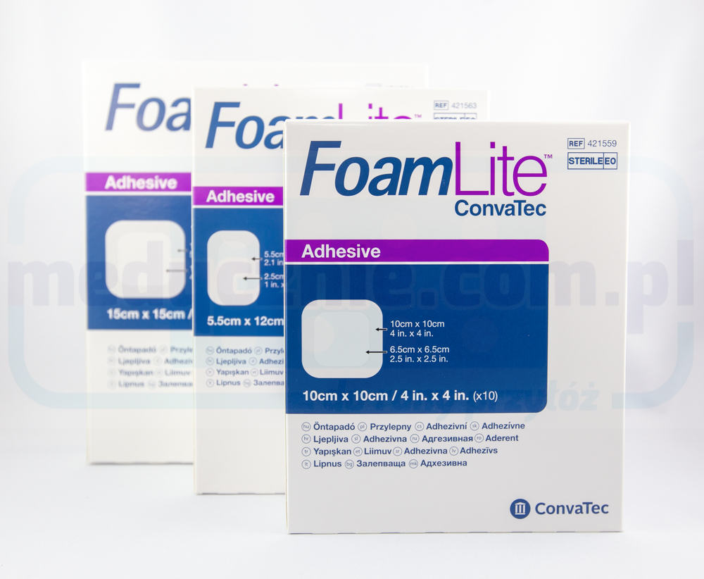 Aquacel Foam Lite 10*10cm vícevrstvý pěnový obvaz 1ks