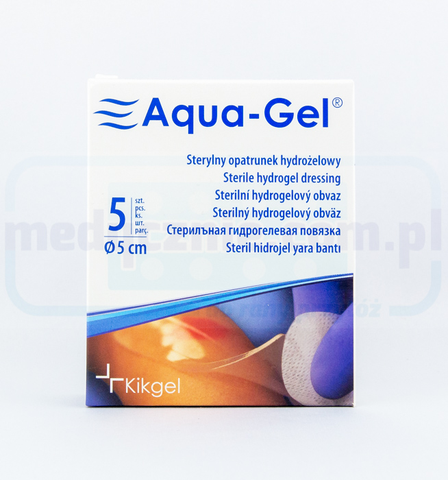 Aqua-Gel Ø 5cm hydrogelový obvaz 1ks
