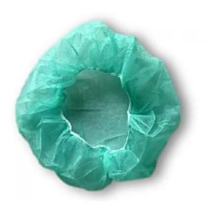 Zelená baretová čepice 100ks