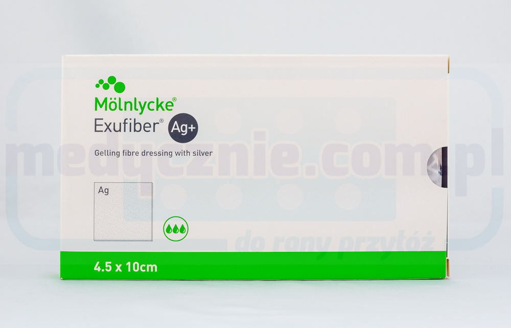 Exufiber Ag+ 4,5 cm * 30 cm 1 ks