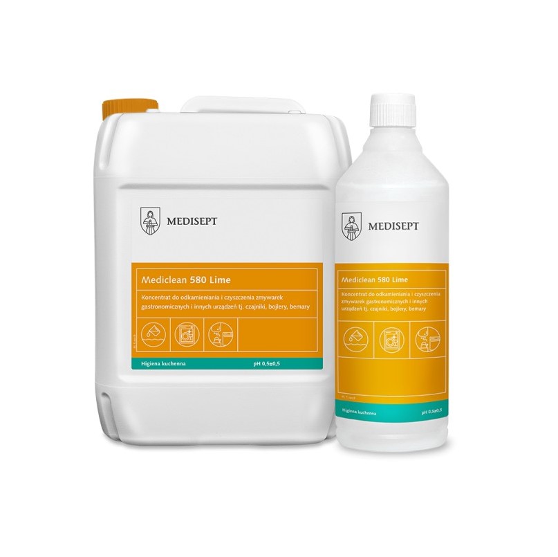 Mediclean 580 5L Vápno - koncentrát pro odvápňování myček nádobí a dalších spotřebičů