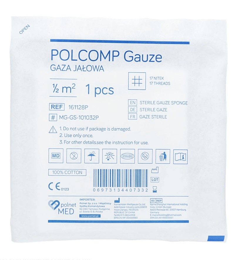 Sterilní gáza 17N 1/2m2 1ks