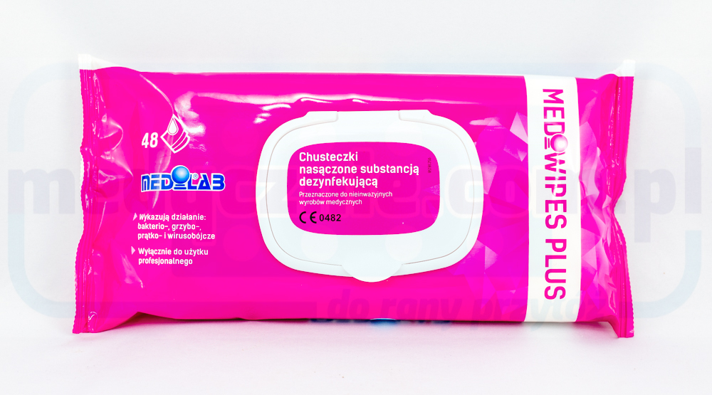 Mediwipes Plus Flowpack 48 alkoholových ubrousků