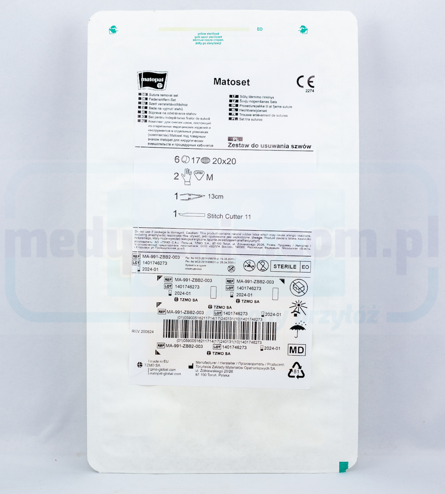 Sada na odstranění stehů