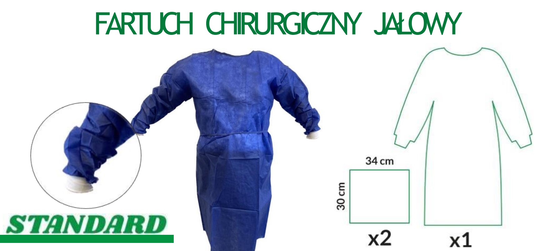 Sterilní plášť SMS 43g 1ks XL SoftMed