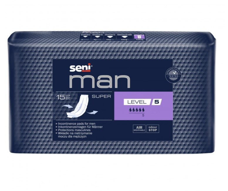 15ks Seni Man Level 5 Extra urologické vložky pro muže