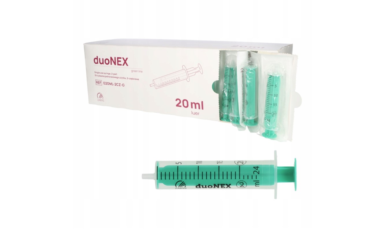 Injekční stříkačky 20ml 100ks duoNEX sterilní j.u.