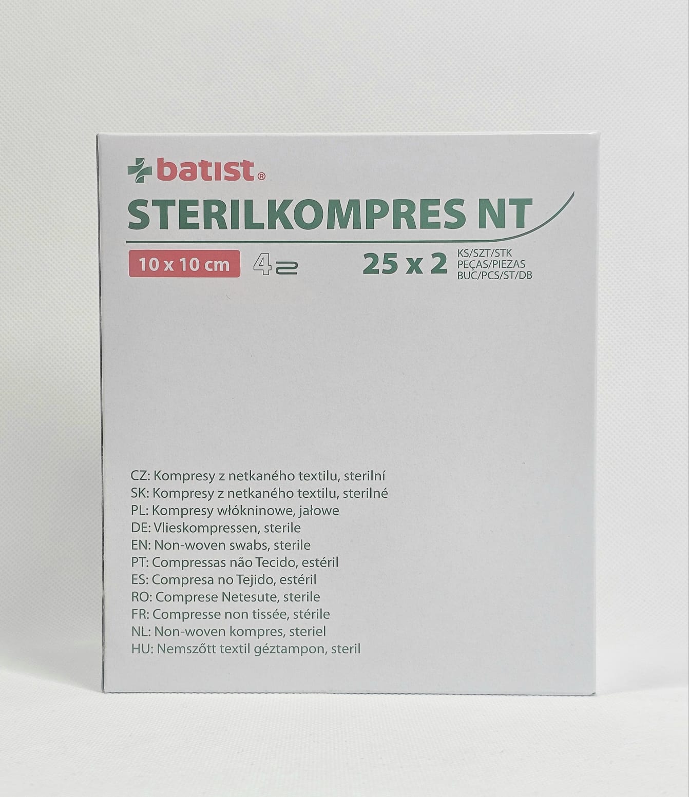 Sterilní kompres z netkané textilie 4W 10*10cm a'2ks-25ks