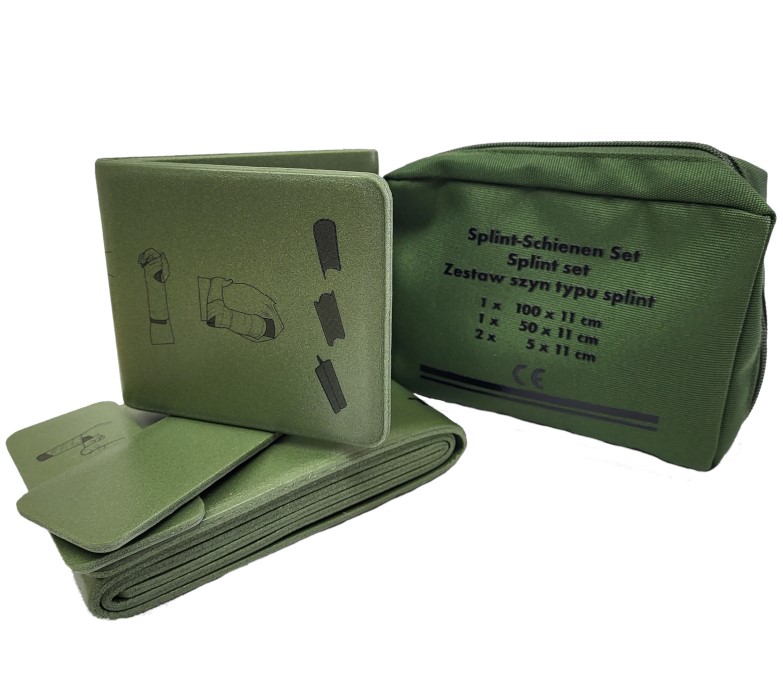 Sada 4 ks dlahových lišt v zeleném kufříku