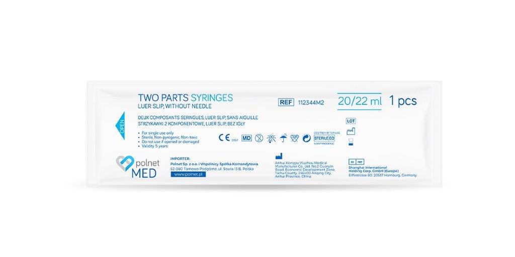 Injekční stříkačky 20ml 50ks sterilní a.u.