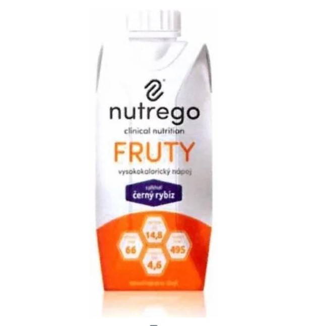 Nutrego Fruty 330 ml Doplněk stravy s černým rybízem
