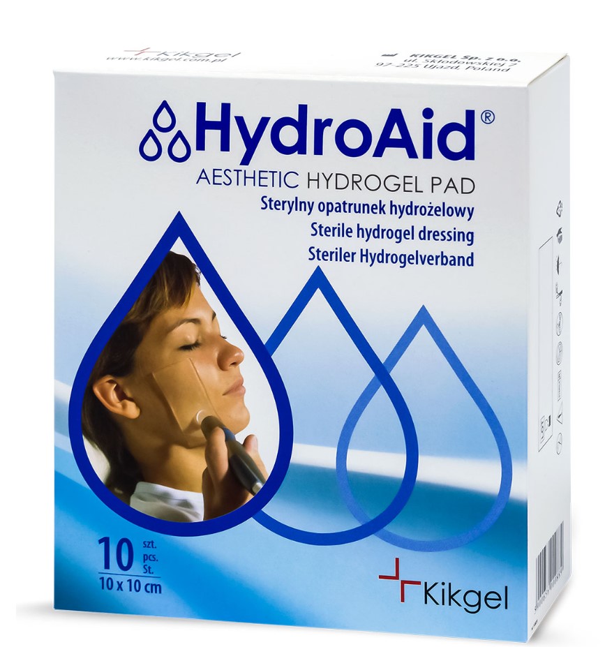 HydroAid 10* 10cm 1ks sterilní hydrogelový obvaz