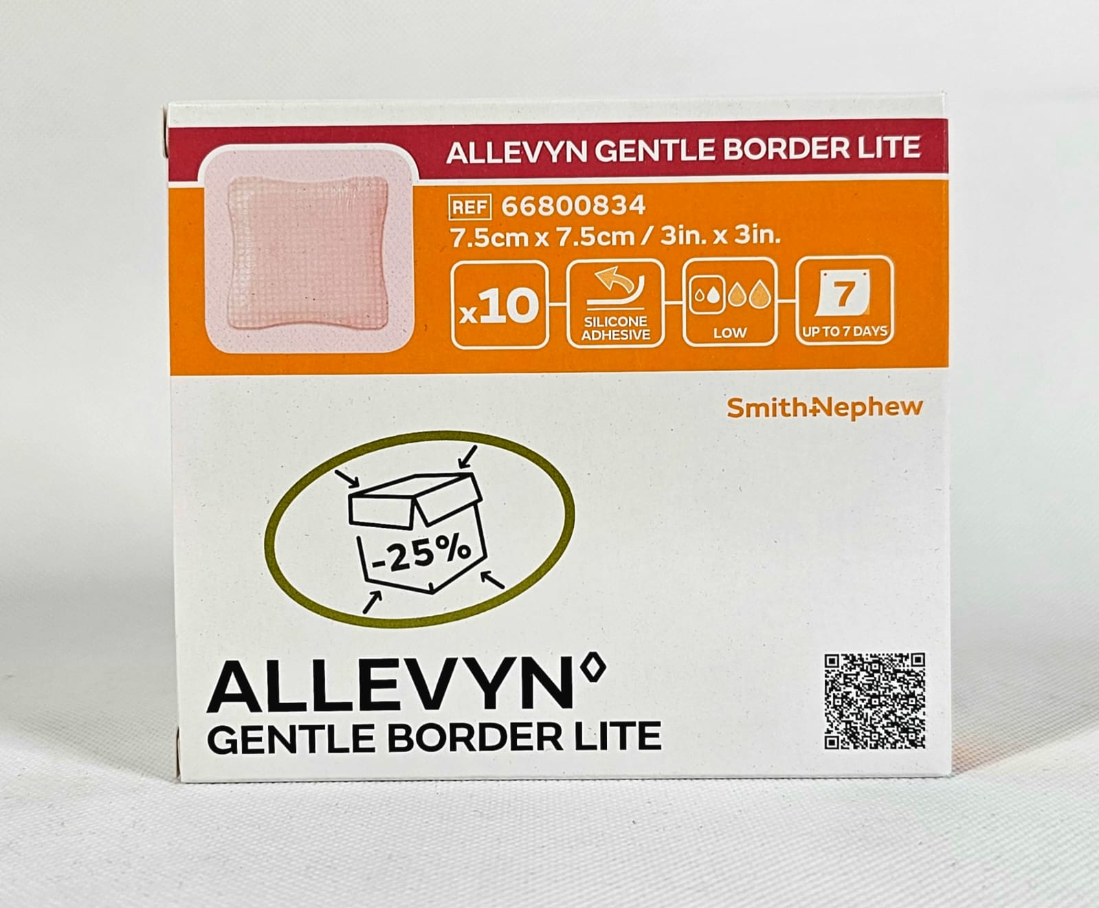 Allevyn Gentle Border Lite 7,5* 7,5cm 1ks