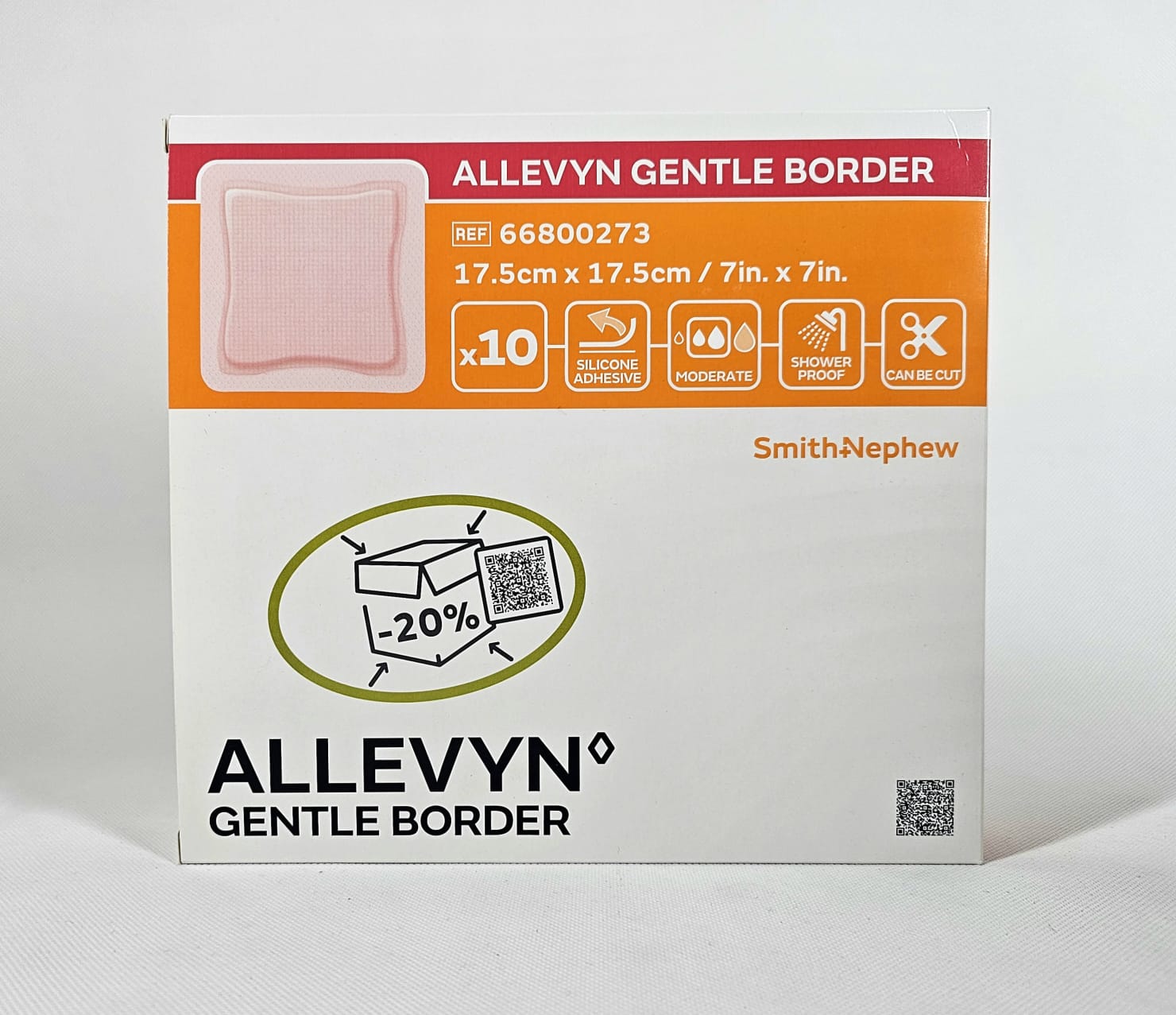 Allevyn Gentle Border 17,5* 17,5cm 1ks