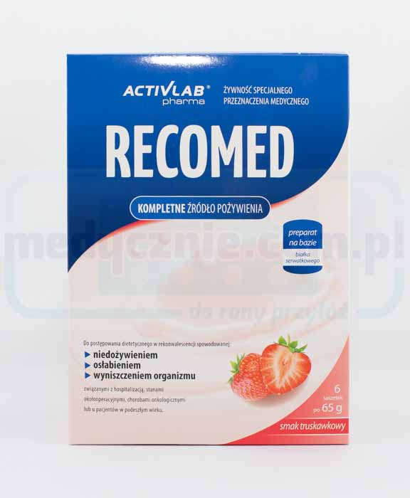 RecoMed nutriční koktejl jahoda 65g 1ks