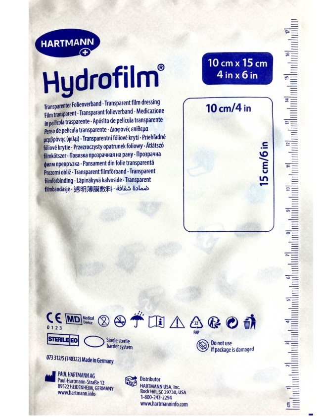 Hydrofilm NEW 10cm x 15cm 1ks sterilní fóliový obvaz - Obrázek 2