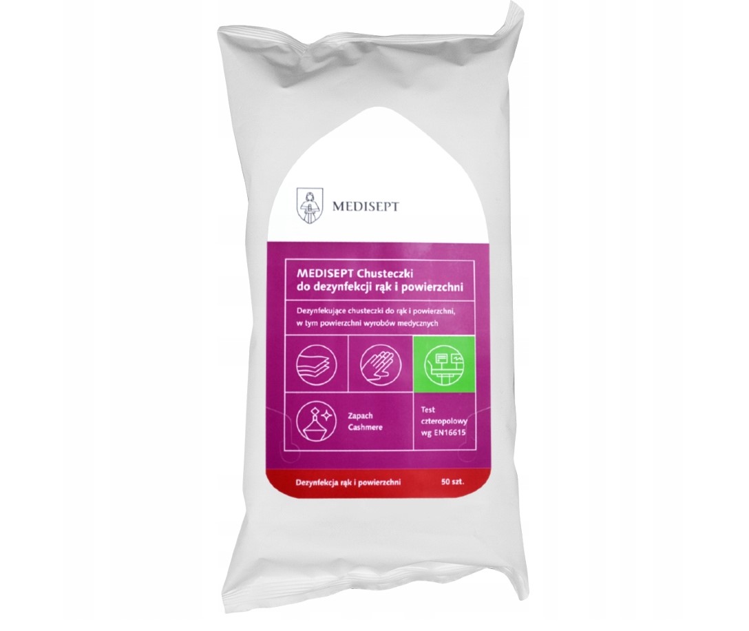 Cashmere 50ks ubrousků na dezinfekci rukou a povrchů