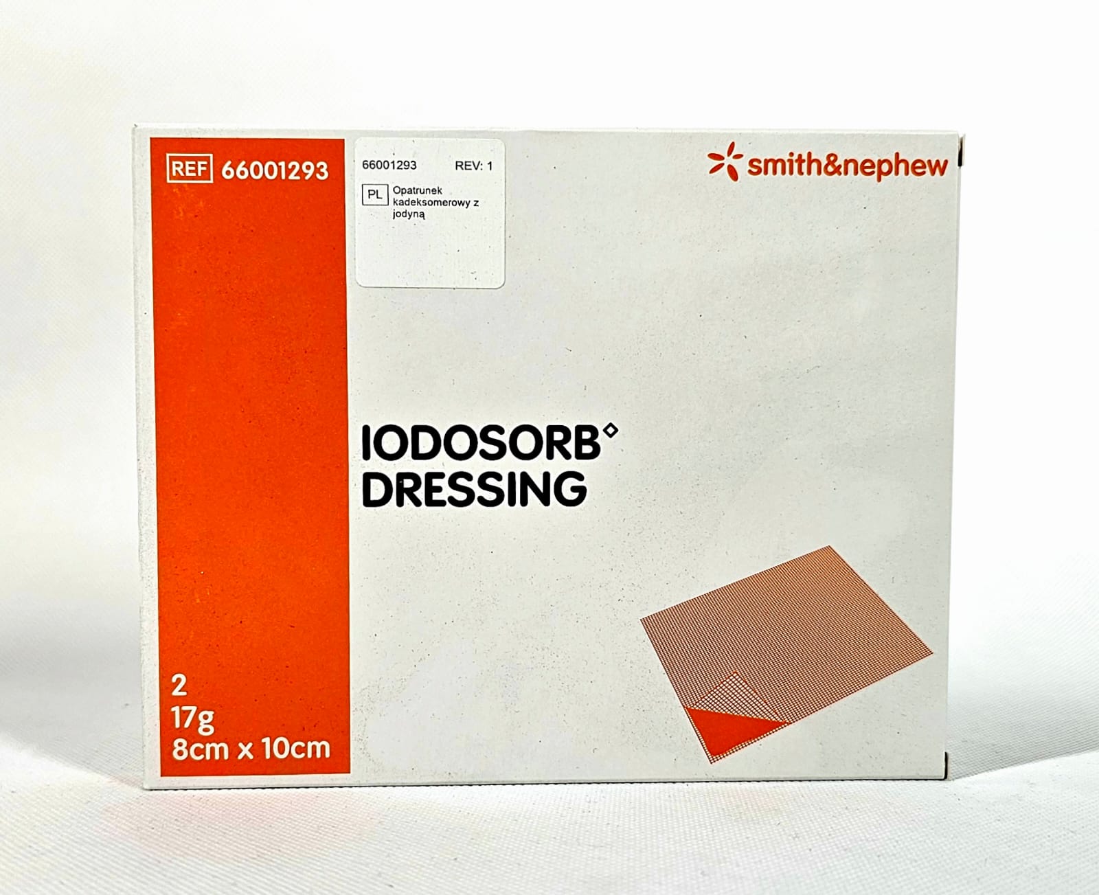 Jodosorb obvaz 17g 8* 10cm 1ks obvaz s jódem
