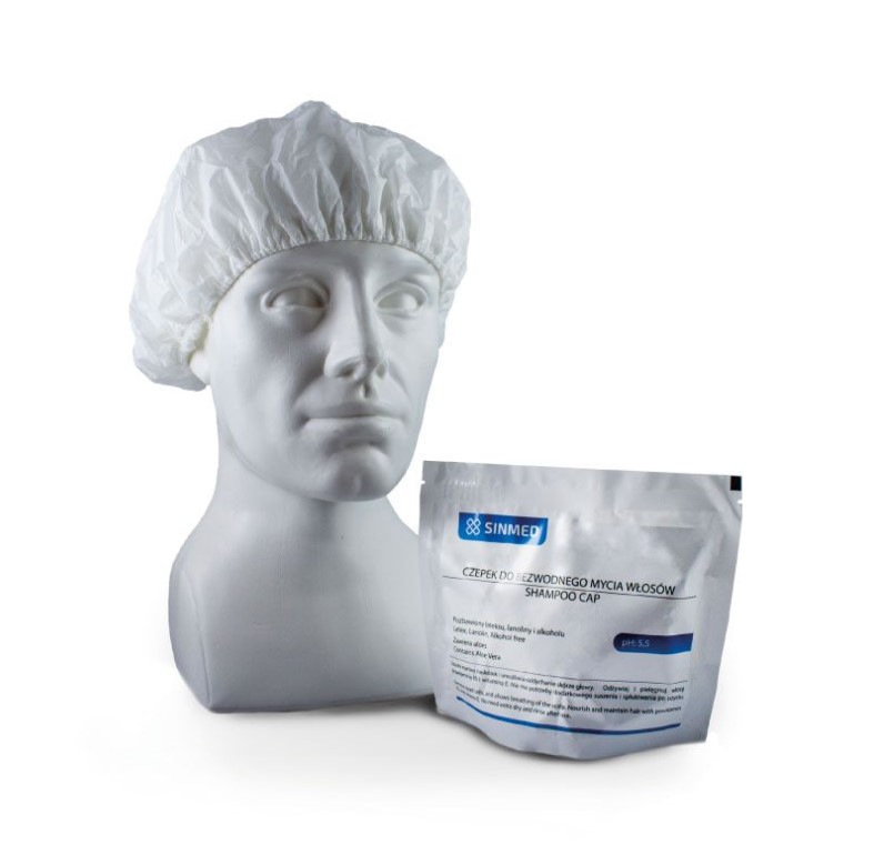 Čepice na mytí vlasů namočená v čisticím prostředku 1ks