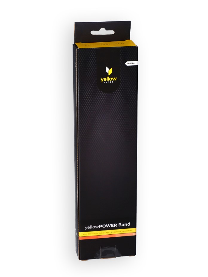 Cvičební guma žlutáPOWER Band oranžová odpor 16-29 kg - Obrázek 2