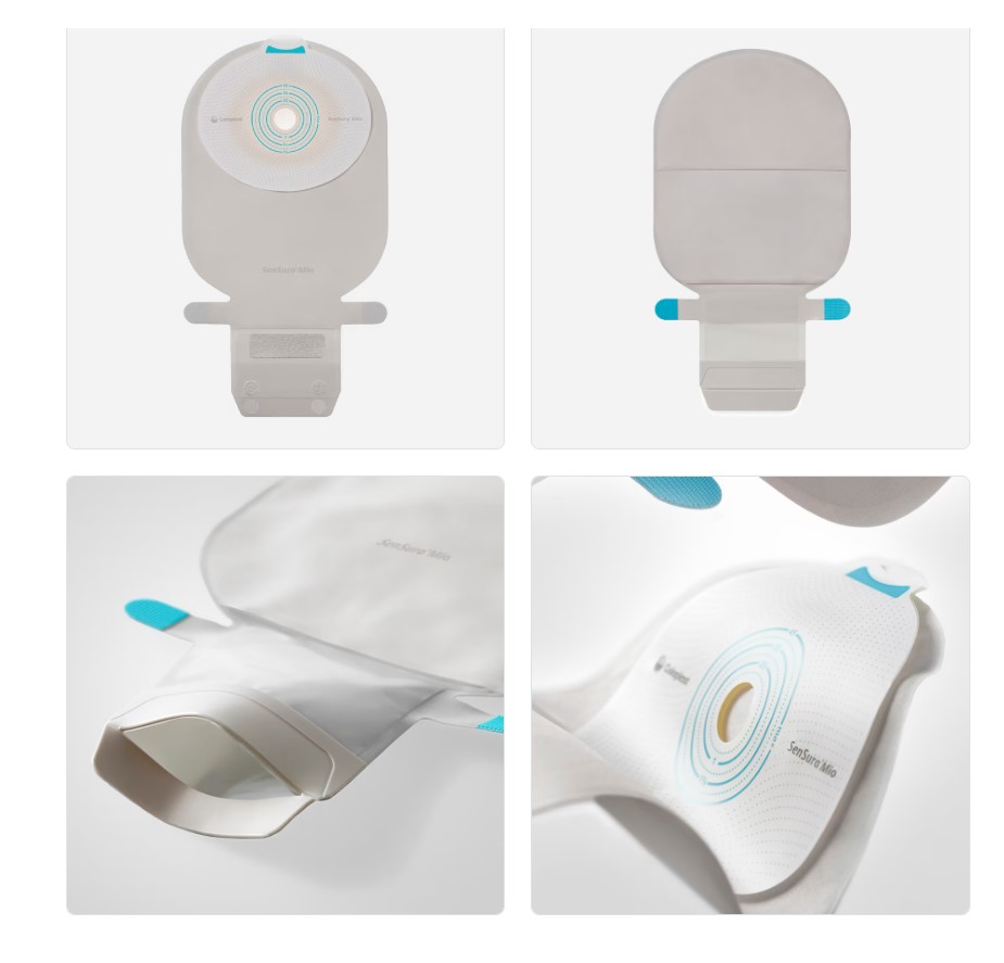 SenSura Mio stomický sáček 1ks 510ml 10-55mm přírodní šedý s okénkem 104510