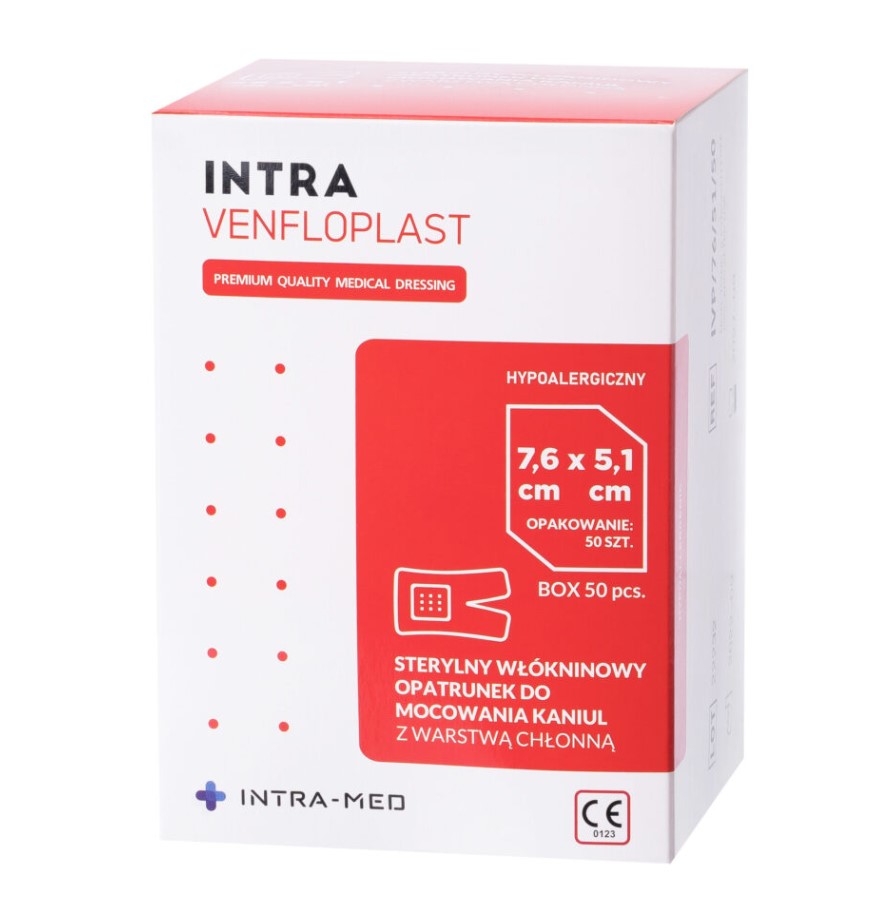 VENFLOPLAST venflonová náplast 7,6* 5,1cm 50ks