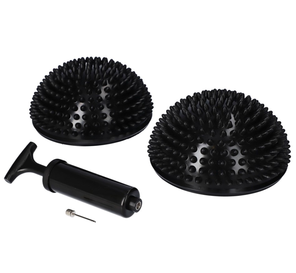 Smyslový polštářek/hemisféra žlutáBALANCE černá 2ks