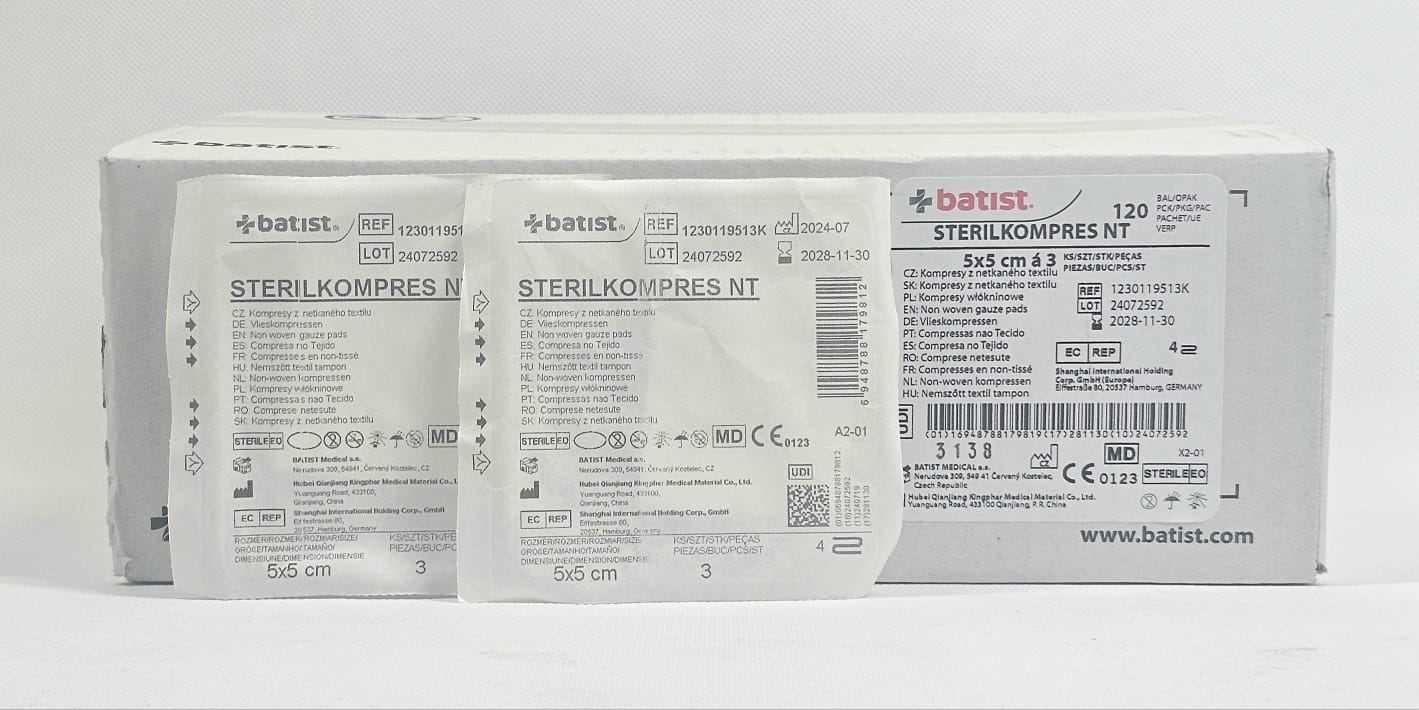 Sterilní netkaný obklad 4W 5*5cm a'3ks-120ks