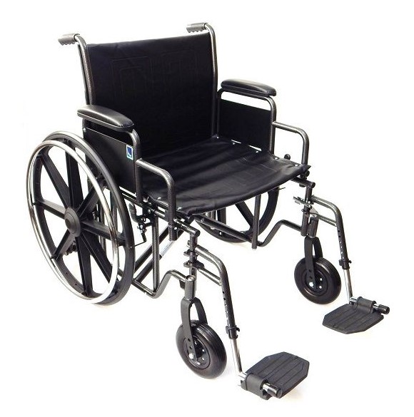 Invalidní vozík BIG-TIM s ocelovou výztuhou 225 kg K7 velikost 61 cm