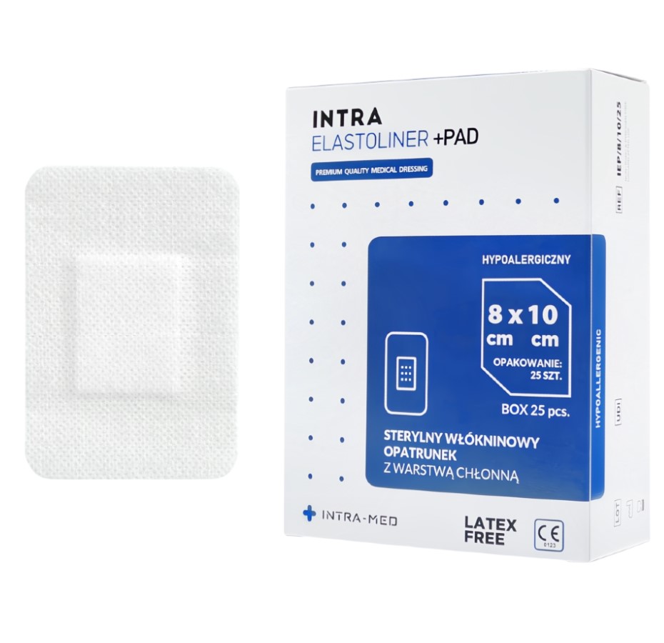 ELASTOLINER+PAD absorpční polštářek 8cm x 10cm 25ks