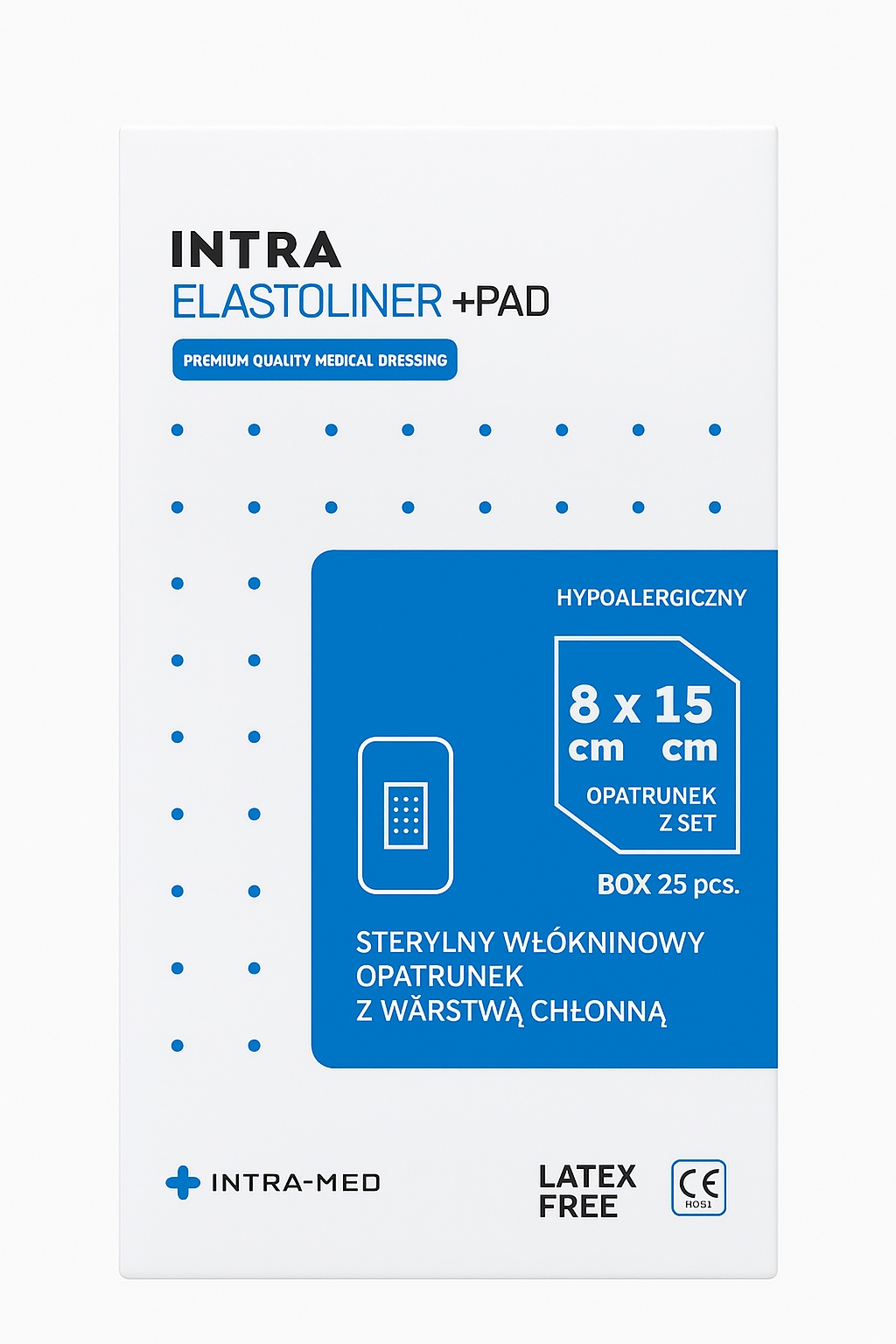 Obvaz se savou podložkou ELASTOLINER+PAD 8cm x 15cm 25ks