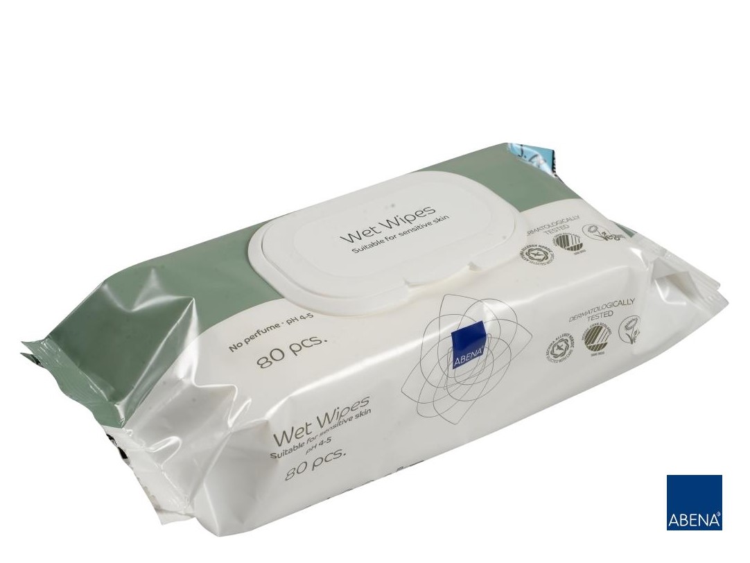 Vlhčené ubrousky bez vůně Vlhčené ubrousky a'80ks 18x20cm