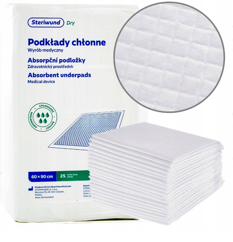 Steriwund Suché nesterilní ochranné podložky 90x60 25ks