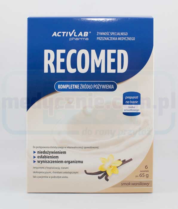 RecoMed nutriční koktejl 6x65g vanilka