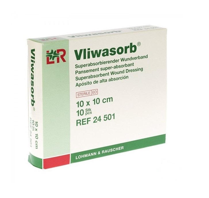 Vliwasorb 20*20 1ks náplast se superabsorbentem