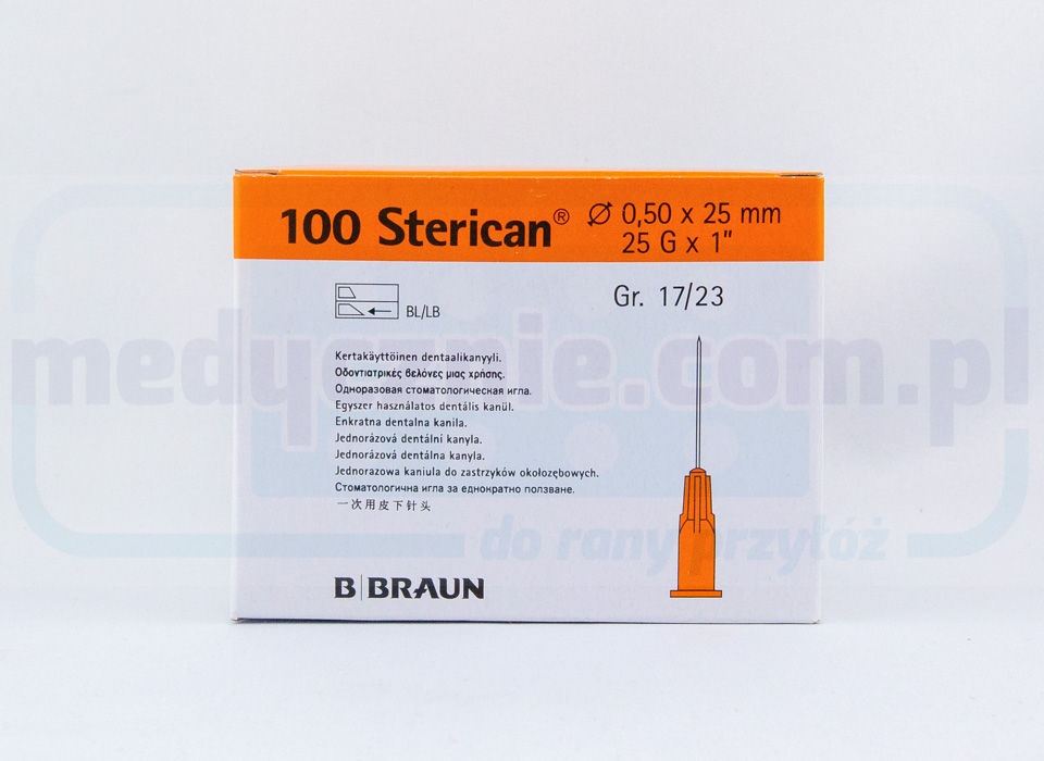 Jehla Sterican Sterican G20 0,9*70mm x2 3/4 100ks