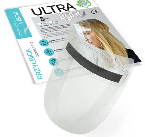Ultra lehký ochranný štít 5ks
