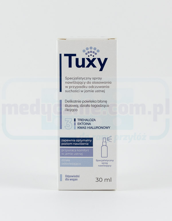 Tuxy 30ml tekutý přípravek při xerostomii, tj. suchosti v ústech
