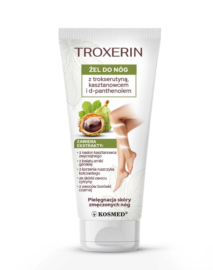 Troxerin 200g gel na nohy s troxerutinem, d-panthenolem a kaštanem koňským