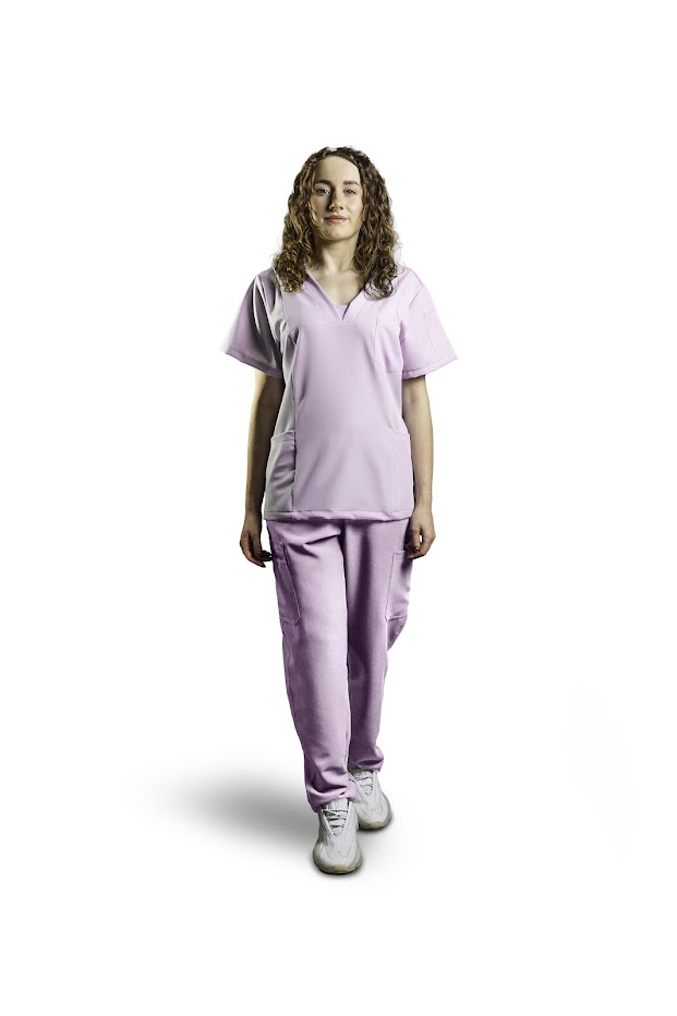 Dámský lékařský set GAIA pudrově růžový XXL