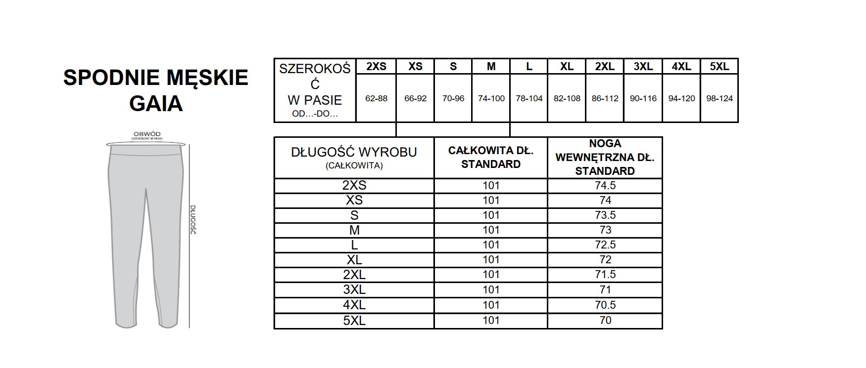 Pánské lékařské kalhoty GAIA tmavě modré 2XL