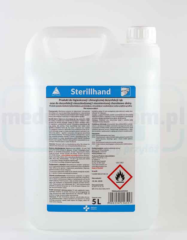 Sterillhand 5L kapalina pro chirurgickou a hygienickou dezinfekci rukou