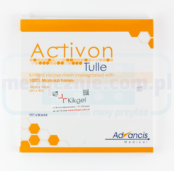 Activon Tulle 10* 10cm obvaz s manuka medem 1ks