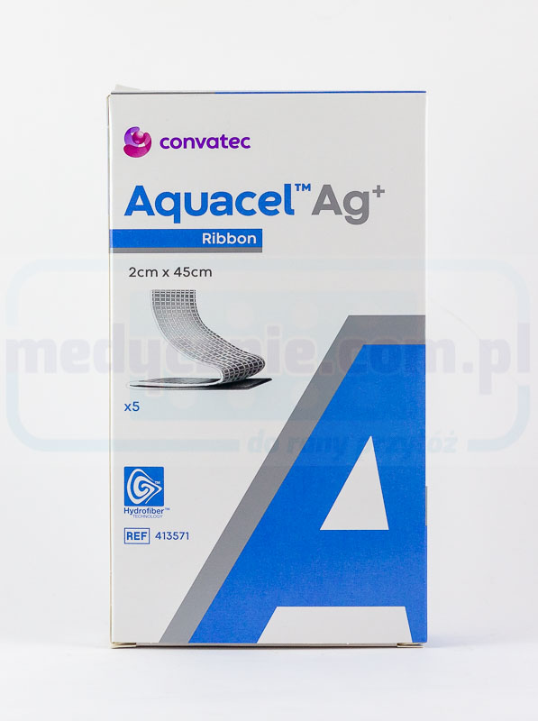 Aquacel Ag Plus 2*45cm obvaz se stříbrem 1ks