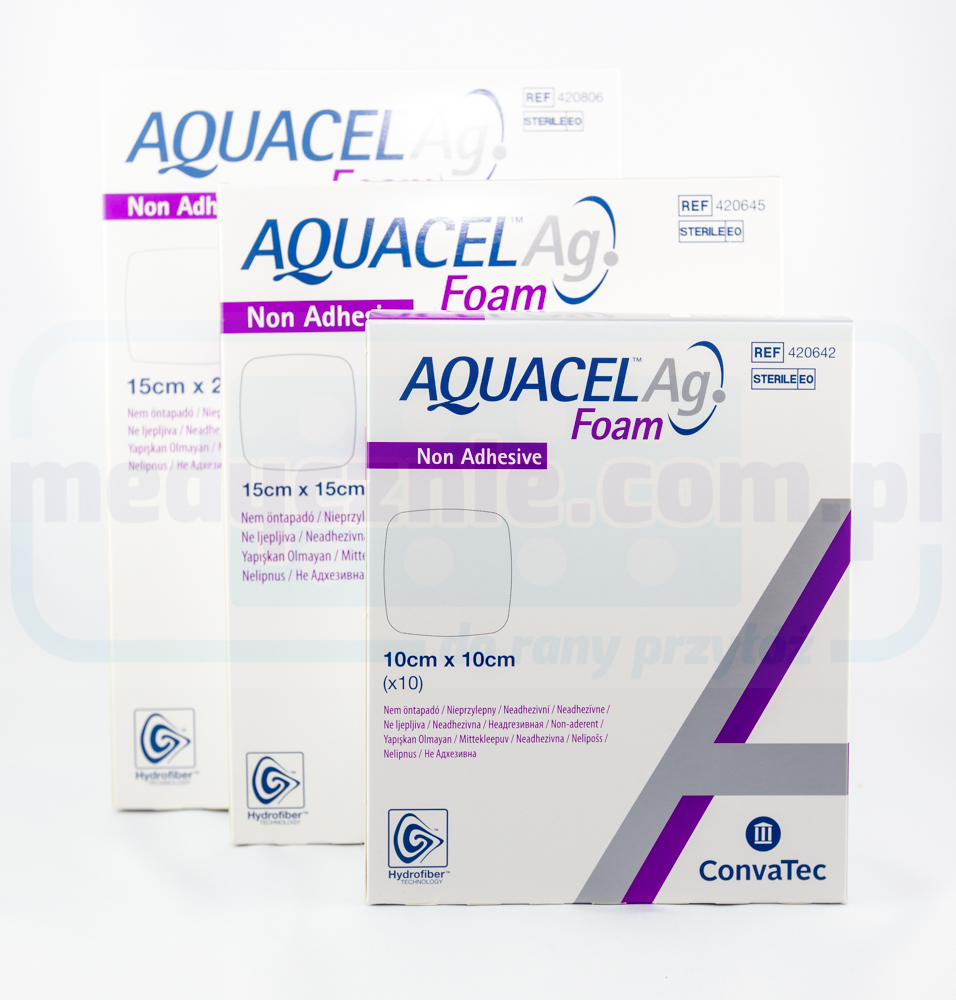 Aquacel Foam Ag Non Adhesive 20*20cm vícevrstvý pěnový obvaz 1ks - Obrázek 2